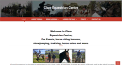 Desktop Screenshot of clareequestrian.com