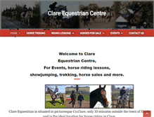 Tablet Screenshot of clareequestrian.com